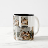 Family Photo Mug | Add Custom Photos and Text Tweekleurige Koffiemok (Voorkant rechts)