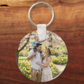 Family Photo & Quote Keychain - Cherished Keepsake (Voorkant)