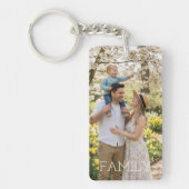 Family Photo & Quote Keychain - Cherished Keepsake (Voorkant)