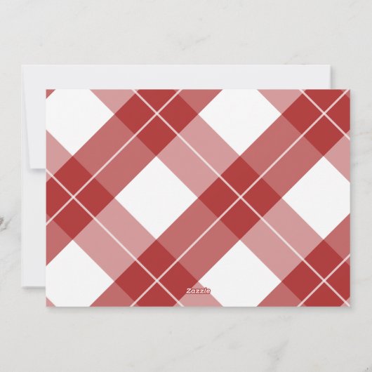 Family Photo Red Calligraphy Merry Kerstry Feestdagenkaart (Achterkant)