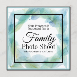 Family Photo Shoot Invitation Kaart