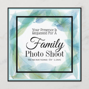 Family Photo Shoot Invitation Kaart