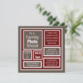 Family Photo Shoot Modern Kaart (Staand voorkant)