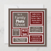 Family Photo Shoot Modern Kaart (Voorkant)