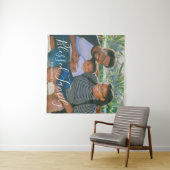 Family Photo Square Tapestry Wandkleed (In Situ (horizontaal))