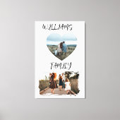 Family Photo Stretched Canvas Print (Voorkant)