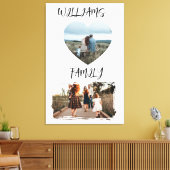 Family Photo Stretched Canvas Print (Insitu (Woonkamer))