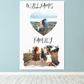 Family Photo Stretched Canvas Print (Insitu (Houten vloer))