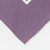 Family Photo Tree Paars Fleece Deken (Hoek)