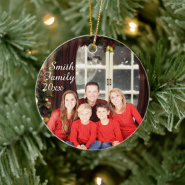 Family Photograph Tree Ornament