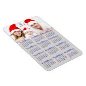 Family Pic 2017 Mini-koelkast Magnet Calendar Magneet (Rechterzijde)