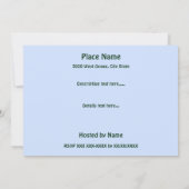 Family Picnic Park Landscape Invitation Kaart (Achterkant)