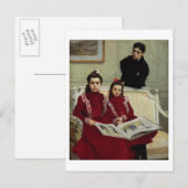 Family Portrait of a Boy and his Two Sisters, 1900 Briefkaart (Voorkant / Achterkant)