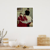 Family Portrait of a Boy and his Two Sisters, 1900 Poster (Keuken)