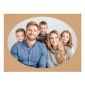 Family Portrait Photo Enlargement Template Oval Foto Afdruk (Voorkant)