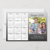 Family Portreit Mini 2021 Calendar Magnetische Uitnodiging (Voorkant)
