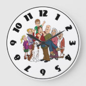 Family Portret Clock Grote Klok (Voorkant)