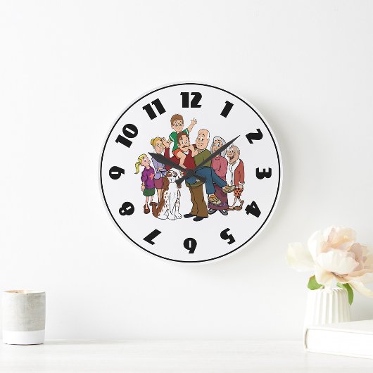 Family Portret Clock Grote Klok