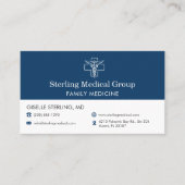 Family Practice Doctor Office Appointment  Visitekaartje (Voorkant)