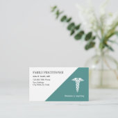 Family Practitioner Doctor Kantoor Visitekaartje (Staand voorkant)