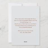 Family Prayer and Iftar Feast Eid Mubarak Card Feestdagenkaart (Achterkant)