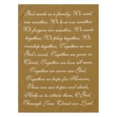 Family Prayer Tablecloth Tafelkleed (Voorkant)