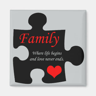 Family Puzzle Magneet