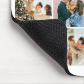 Family Quote Photo Collage Teal Muismat (Hoek)