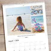 Family Quotes & Funny Sayings Custom Photo 2026 Kalender