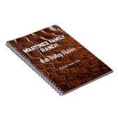 Family Ranch Faux Crocodile Leather Notitieboek (Rechterzijde)