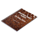 Family Ranch Faux Crocodile Leather Notitieboek (Linkerzijde)
