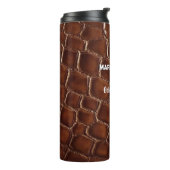 Family Ranch Faux Crocodile Leather Thermosbeker (Gedraaid links)