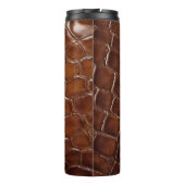 Family Ranch Faux Crocodile Leather Thermosbeker (Achterkant)