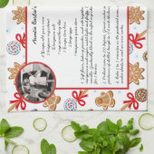 Family Recipe Holiday Baking Kerstkoekjes Theedoek (Gevouwen)