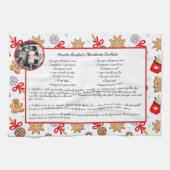 Family Recipe Holiday Baking Kerstkoekjes Theedoek (Horizontaal)