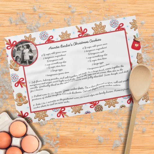 Family Recipe Holiday Baking Kerstkoekjes Theedoek