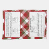 Family Recipe Keepomwille Red Green Play Holiday Theedoek (Horizontaal)