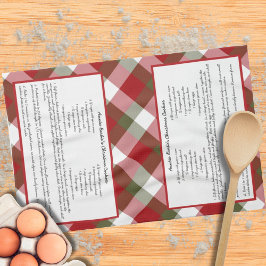 Family Recipe Keepomwille Red Green Play Holiday Theedoek