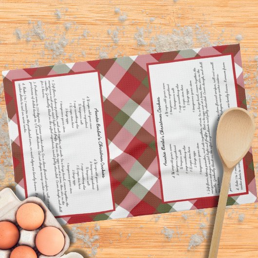Family Recipe Keepomwille Red Green Play Holiday Theedoek