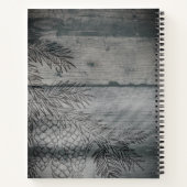 Family Recipes Cookbook Rustic Wood Pinecones Notitieboek (Achterkant)