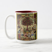 Family Records Tree Personaliseren Tweekleurige Koffiemok (Links)