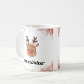 Family Reindeer Matching Mugs Koffiemok (Voorkant links)