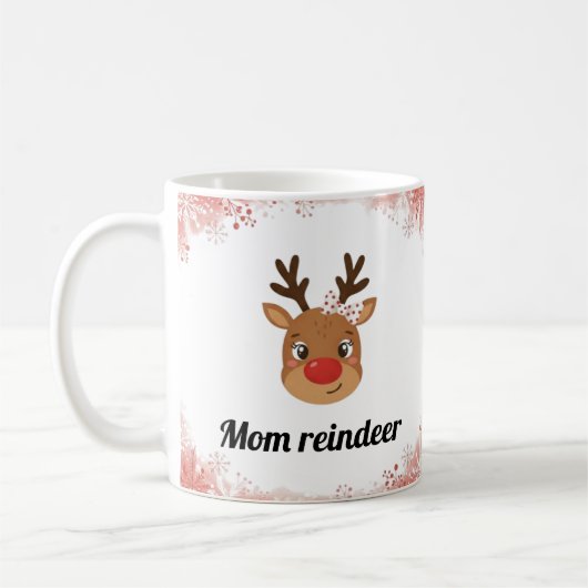 Family Reindeer Matching Mugs Koffiemok (Links)