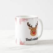 Family Reindeer Matching Mugs Koffiemok (Voorkant rechts)