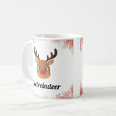 Family Reindeer Matching Mugs Koffiemok (Voorkant links)