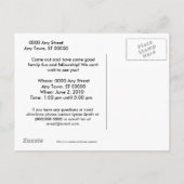 Family Reunion 2010 Coloring Invite Uitnodiging Briefkaart (Achterkant)