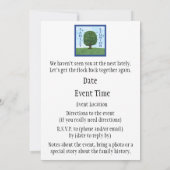 Family Reunion 2011 Uitnodiging met envelop (Achterkant)