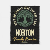 Family Reunion 2025 Matching Design - Norton Fleece Deken (Voorkant)