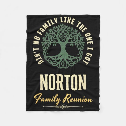 Family Reunion 2025 Matching Design - Norton Fleece Deken (Voorkant)