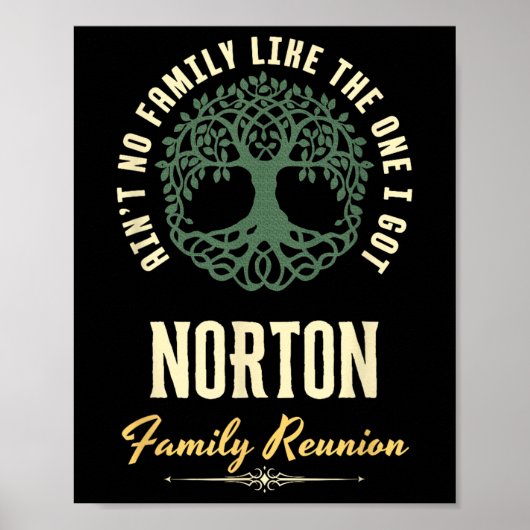 Family Reunion 2025 Matching Design - Norton  Poster (Voorkant)